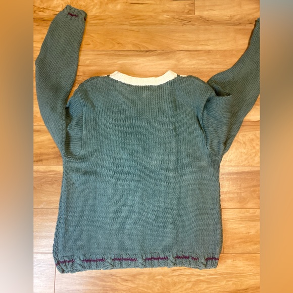 Vintage Russ Petites Light Blue Cable Knit Sweater - Picture 2 of 5